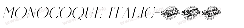 MONOCOQUE Italic字体转换 MONOCOQUE Italic字体转换